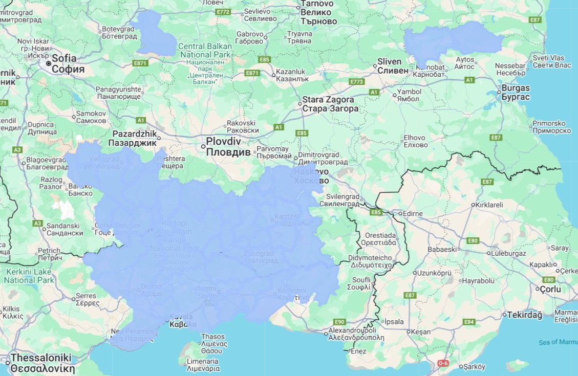 Regija Pomaci - karta